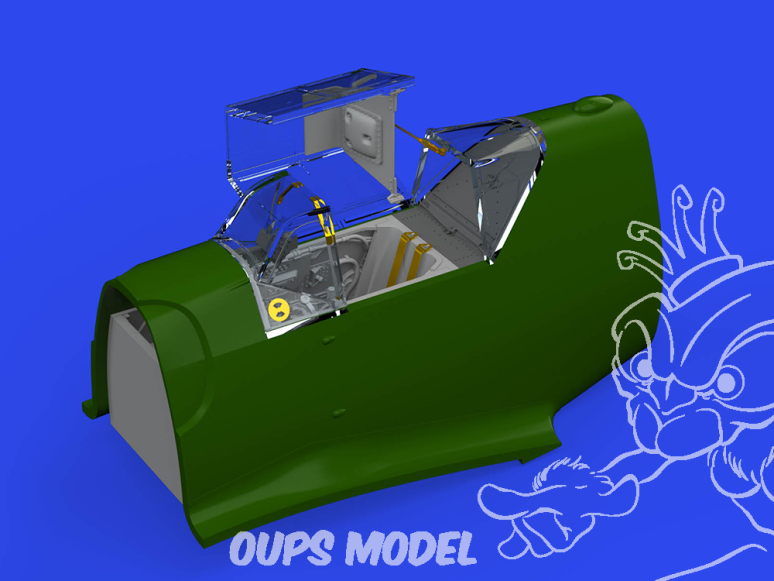 Eduard kit d'amelioration avion brassin 648843 Cockpit Messerschmitt Bf 109G-6 Eduard 1/48