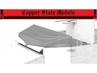 Copper State Models maquettes militaire A35-023 Auvent en tissu pour voiture blindée française modèle 1914 1/35