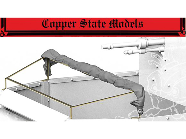 Copper State Models maquettes militaire A35-024 Auvent rétracté pour voiture blindée française modèle 1914 1/35