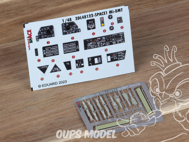 Eduard Space décalques 3D 3DL48122 Mi-8MT Trumpeter 1/48