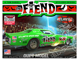 Atlantis maquette voiture M8278 Tom Daniel The Fiend Funny Car 1/32