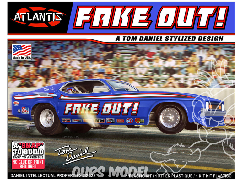 Atlantis maquette voiture M8275 Tom Daniel Fake Out Funny Car 1/32