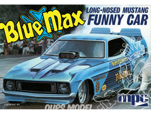 MPC maquette voiture 930 BLUE MAX LONG NOSE MUSTANG FUNNY CAR 1/25