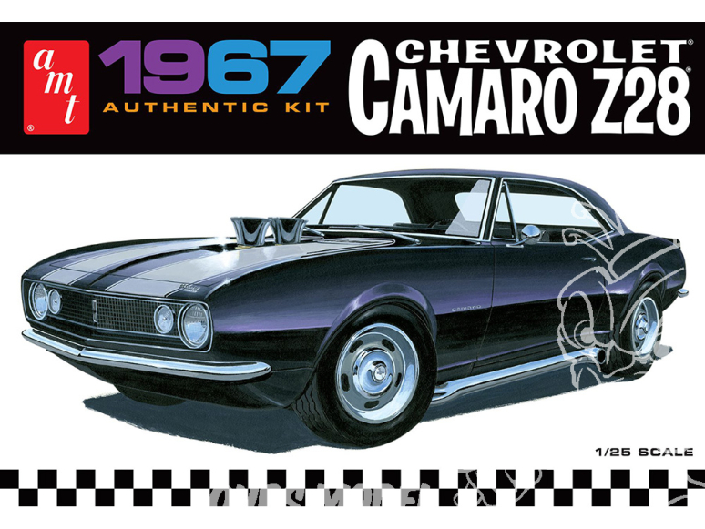 AMT maquette voiture 1309 1967 CHEVY CAMARO Z28 1/25