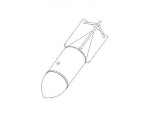 CMK kit amelioration 7216 BOMBES ALLEMANDES 2e GM SC 250 - 250kg ( 6 pièces) 1/72