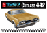 AMT maquette voiture 1365 1967 OLDSMOBILE CUTLASS 442 1/25