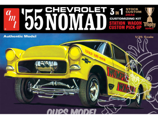 AMT maquette voiture 1297 1955 CHEVY NOMAD 1/25