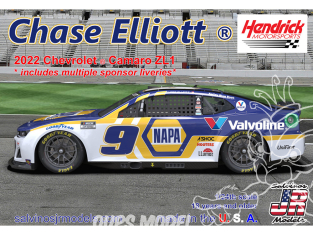 JR Models maquette voiture HMC2022CEM Hendrick Motorsports Chase Elliott 2022 NEXT GEN Primary Chevrolet Camaro 1/24