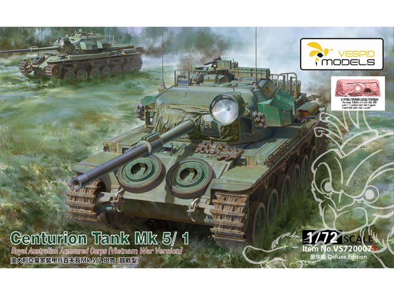 Vespid Models maquette militaire VS720007S Char britannique Centurion Mk5/1 CCP Deluxe edition 1/72