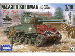 ANDY'S HOBBY HEADQUARTERS AHHQ-004 M4A3E8 Sherman Easy Eight-Late Guerre de Corée 1/16