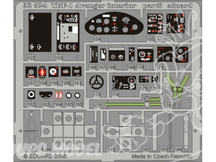 EDUARD photodecoupe avion 32524 Interieur TBF-1 1/32