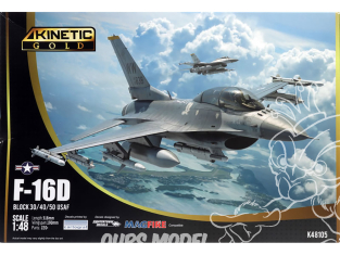 Kinetic maquette avion K48105 F-16D Block 30/40/50 USA 1/48