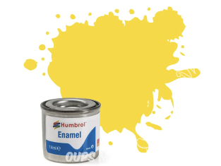 HUMBROL Peinture enamel Nouvelle formule 069 Jaune d'or Brillant 14ml