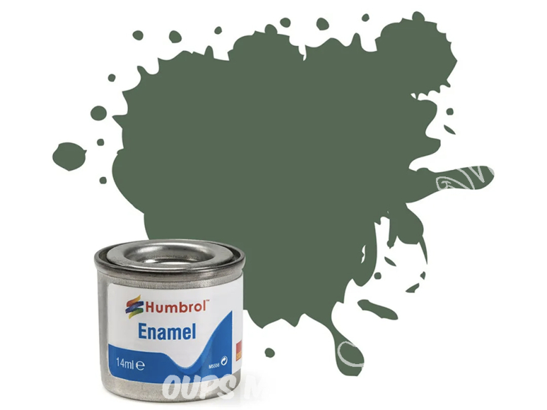 HUMBROL Peinture enamel 076 Nouvelle formule Vert Uniforme Mat 14ml