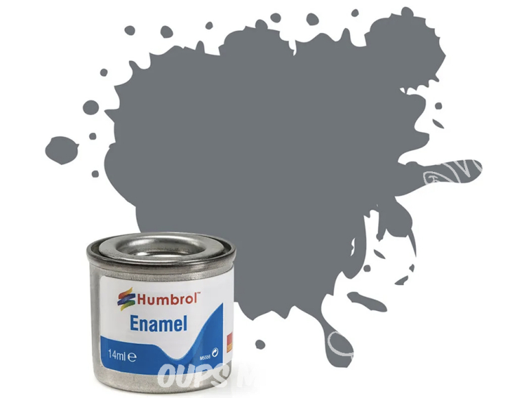 HUMBROL Peinture enamel 164 Nouvelle formule Gris Mer Foncé satin 14ml