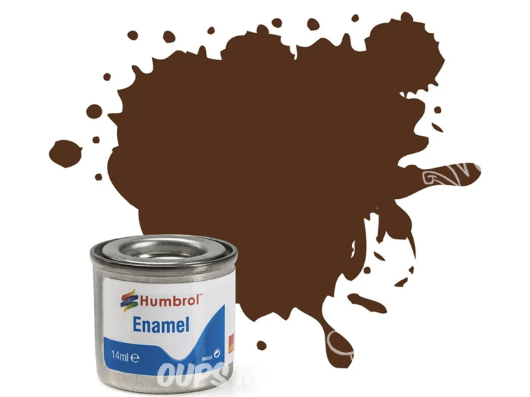 HUMBROL Peinture enamel 160 Nouvelle formule Bun Rouge Camouflage 14ml