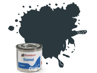 HUMBROL Peinture enamel 067 Nouvelle formule Gris Blindé Mat 14ml