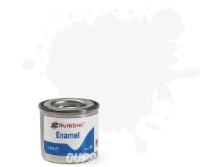 HUMBROL Peinture enamel 130 Nouvelle formule Blanc Satiné 14ml