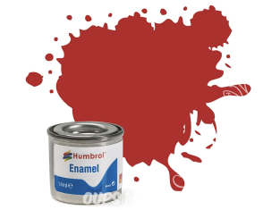 HUMBROL Peinture enamel 060 Nouvelle formule Ecarlate Mat 14ml