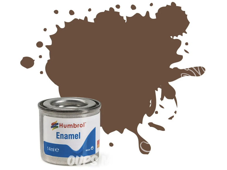 HUMBROL Peinture enamel 098 Nouvelle formule Chocolat Mat 14ml