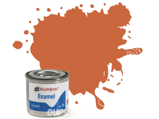 HUMBROL Peinture enamel 082 Nouvelle formule Orange De garniture mat 14ml