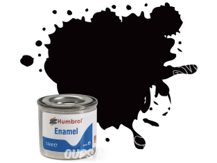 HUMBROL Peinture enamel 085 Nouvelle formule Noir Anthracite 14ml