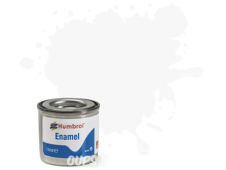 HUMBROL Peinture enamel 022 Nouvelle formule Blanc brillant 14ml