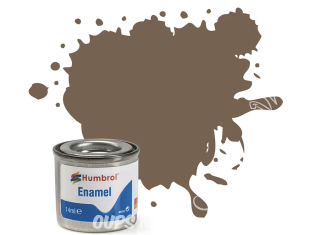 HUMBROL Peinture enamel 029 Nouvelle formule Terre Foncé Mate 14ml