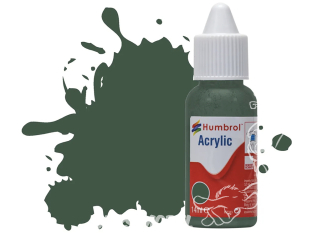 HUMBROL Peinture Acrylique 116 US Vert Foncé Mat Flacon compte-gouttes 14ml