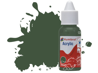 HUMBROL Peinture Acrylique 078 Cockpit Vert Mat Flacon compte-gouttes 14ml