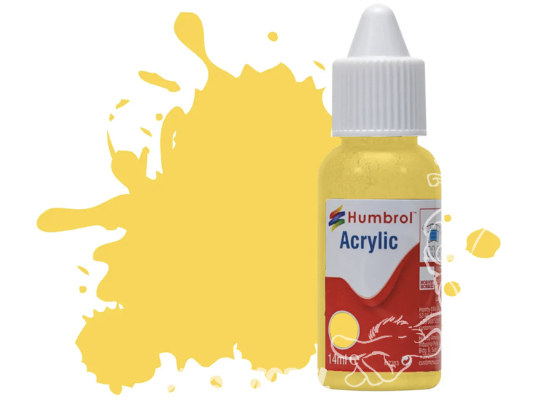 HUMBROL Peinture Acrylique 074 Lin Mat Flacon compte-gouttes 14ml