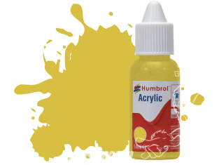 HUMBROL Peinture Acrylique 081 Jaune Pâle Mat Flacon compte-gouttes 14ml