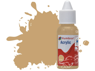 HUMBROL Peinture Acrylique 094 Marron Jaune Mat Flacon compte-gouttes 14ml