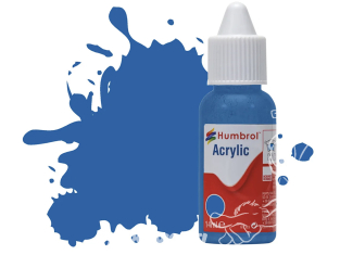 HUMBROL Peinture Acrylique 052 Bleu Baltique Métallisé Flacon compte-gouttes 14ml