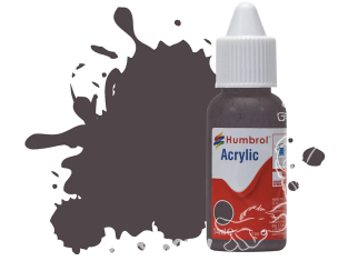 HUMBROL Peinture Acrylique 251 RLM 81 Brun Foncé Mat Flacon compte-gouttes 14ml