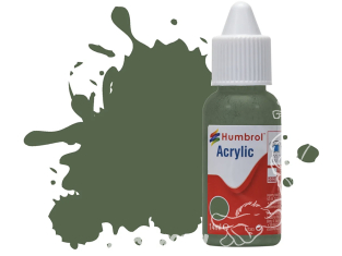 HUMBROL Peinture Acrylique 252 RLM 82 Vert Olive Mat Flacon compte-gouttes 14ml