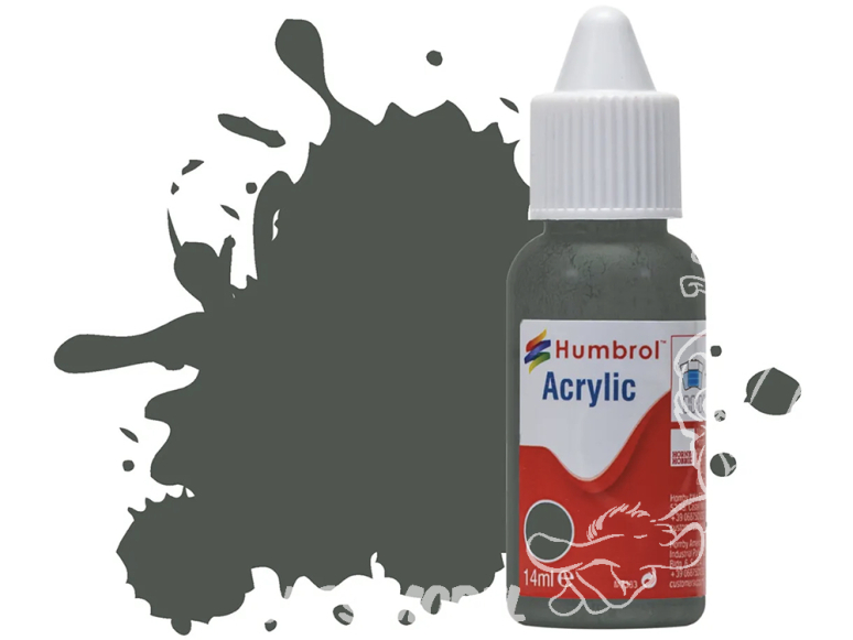 HUMBROL Peinture Acrylique 244 RLM 73 Vert foncé Mat Flacon compte-gouttes 14ml