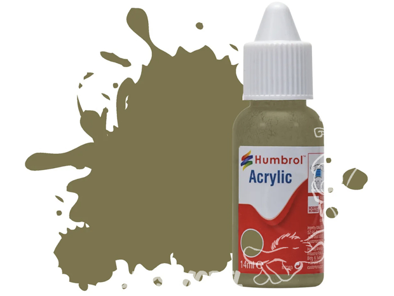 HUMBROL Peinture Acrylique 226 Vert Intérieur Mat Flacon compte-gouttes 14ml