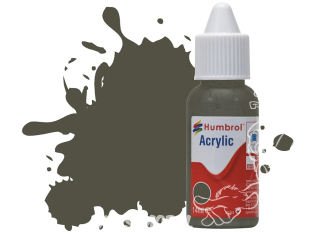 HUMBROL Peinture Acrylique 253 RLM 83 Vert Foncé Mat Flacon compte-gouttes 14ml