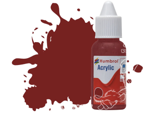 HUMBROL Peinture Acrylique 133 Marron Satine Flacon compte-gouttes 14ml