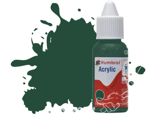 HUMBROL Peinture Acrylique 149 Vert Foncé mat Flacon compte-gouttes 14ml