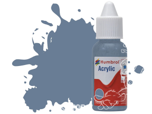 HUMBROL Peinture Acrylique 157 Bleu Azur mat Flacon compte-gouttes 14ml