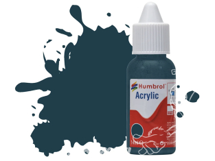 HUMBROL Peinture Acrylique 230 PRU Bleu mat Flacon compte-gouttes 14ml