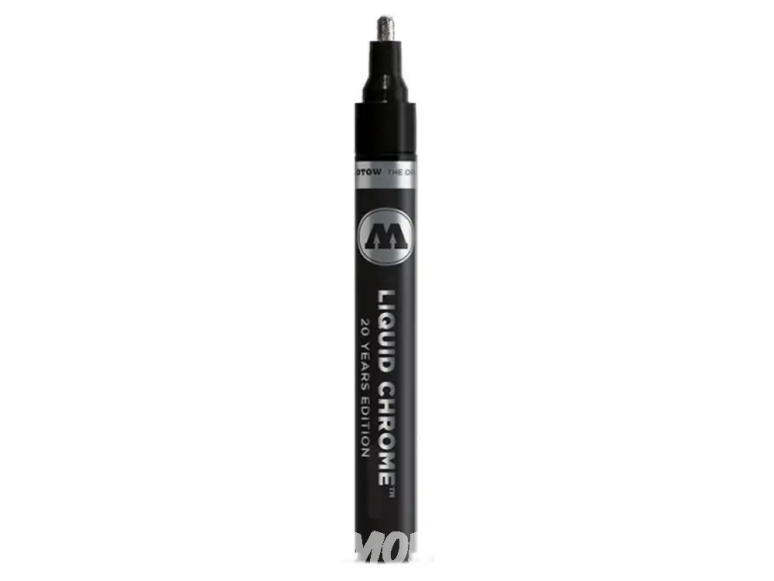 Molotow 703106 Marqueur Liquid Chrome pointe ronde 3mm