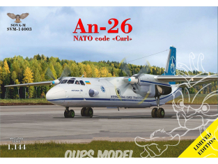 SOVA-M maquette avion 14003 Antonov An-26 Nato code Curl 1/144