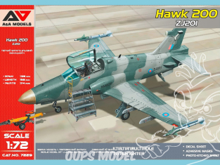AA Models maquette avion 7229 Chasseur multirôle léger Hawk 200 (numéro d'enregistrement: ZJ201) 1/72