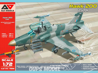 AA Models maquette avion 7229 Chasseur multirôle léger Hawk 200 (numéro d'enregistrement: ZJ201) 1/72