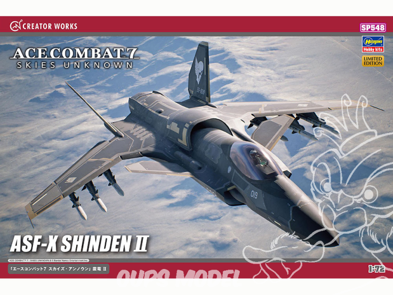 Hasegawa maquette avion 52348 Ace Combat 7 Ciel Inconnu Shinden II 1/72