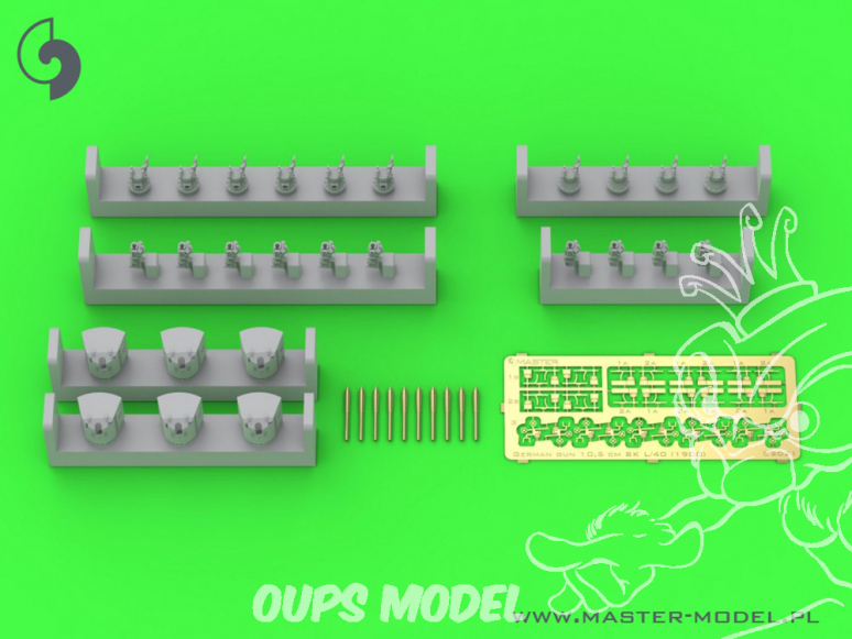 Master Model SM-350-113 SMS Emden 10,5cm SK L/40 x10 1/350