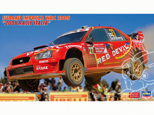Hasegawa maquette voiture 20614 Subaru Impreza WRC 2005 "Rallye d'Italie 2006" 1/24